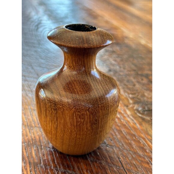 Vintage Petite Oregon Myrtlewood Bud Vase - Picture 5 of 9